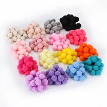 Разноцветный помпон пушистый DIY мягкие шары помпоны пушистый домашний декор шитье декоративные поделки для праздничных и вечерних