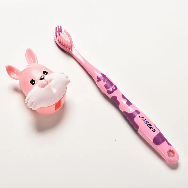 1 шт. Милая мультяшная корова зубная щетка Кролик для маленьких мальчиков и девочек зубная щетка для малышей Силиконовая зубная щетка