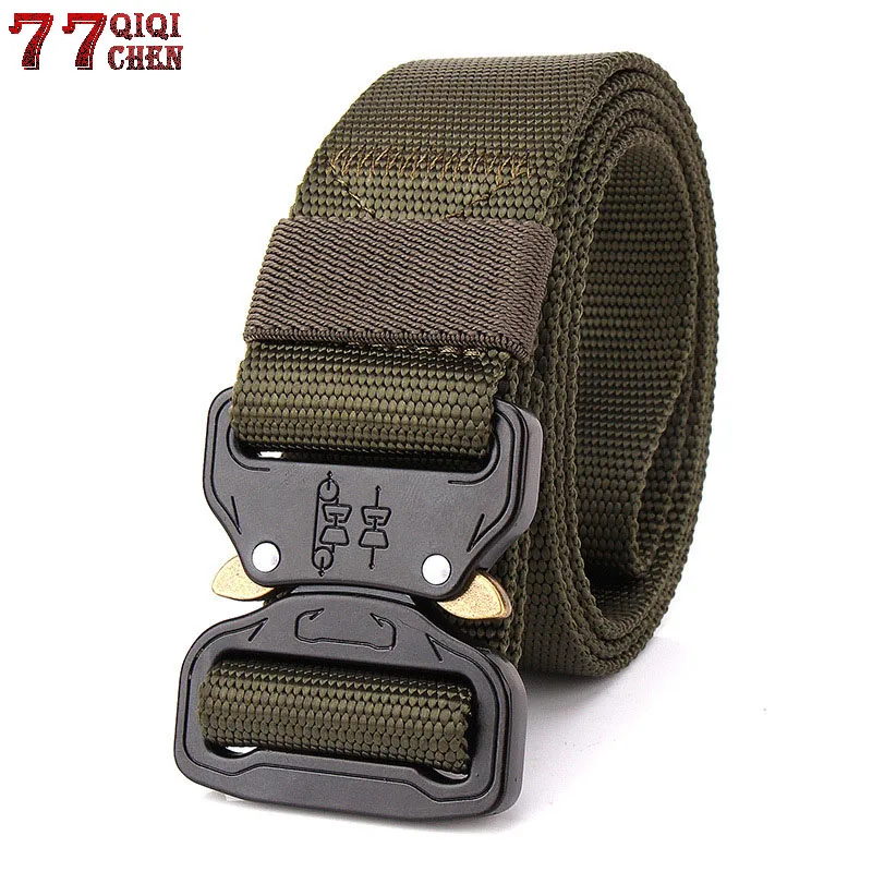 

New 2018 Brand Cinturon Hombre Hunting Tactical Waist Belt Men Adjustable Nylon Heavy Duty Army Military Tactical Waist Belts
