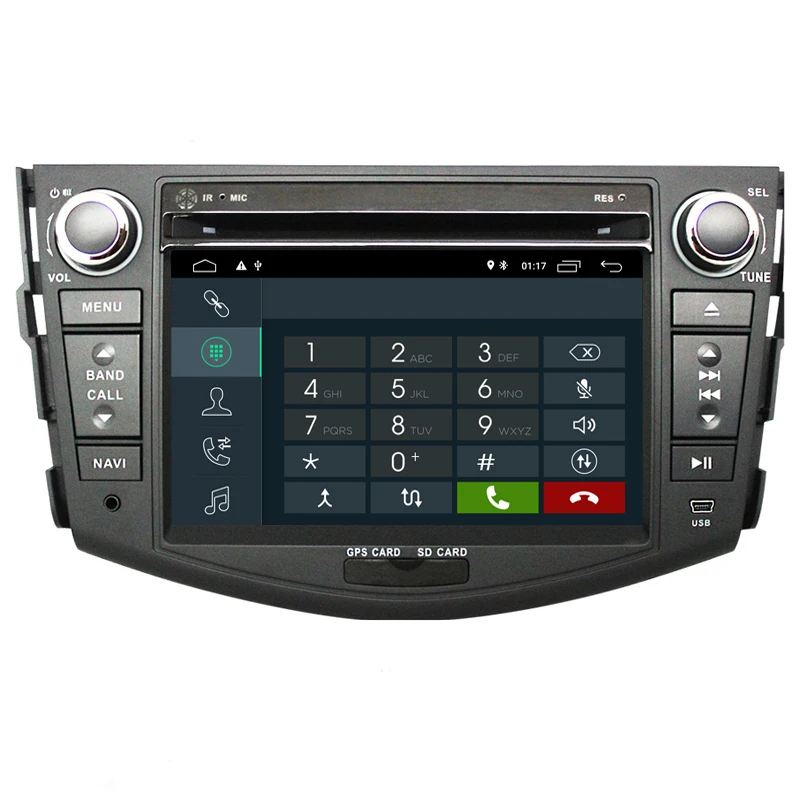 Sale 1024*600 2G RAM Android 8.1 Car DVD GPS Navigation For Toyota RAV4 2007 2008 2009 2010 2011 2012 Head Unit Car Stereo radio 2