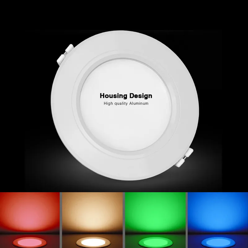 High quality original Mi Light 6W RGB+CCT LED Downlight AC86-265V Remote WiFi Control Ultra thin panel lamp With LED Driver