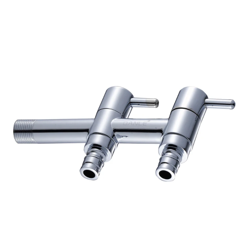 Multifunctional Double Outlet Taps Dual Connect Washing Machine Faucets Bathroom Garden Mop Pool