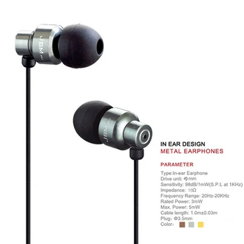 

JBM 8600Professional In-Ear Earphone Metal Heavy Bass Sound Quality Music Earphone China's High-End Brand Headset fone de ouvido