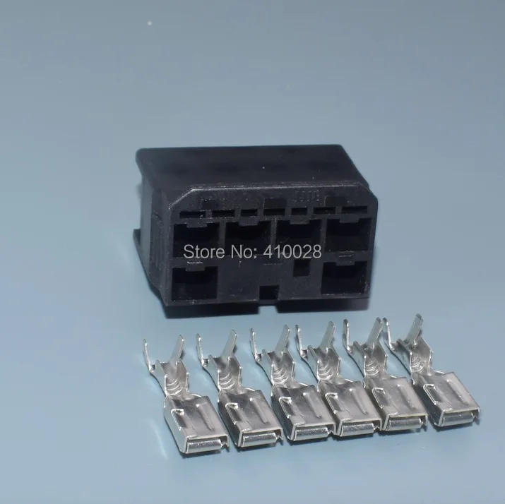 Shhworld Sea 6pin 4,8 мм негерметичный разъем Электрический пластик давление провода Кабельный разъем 7283-1065