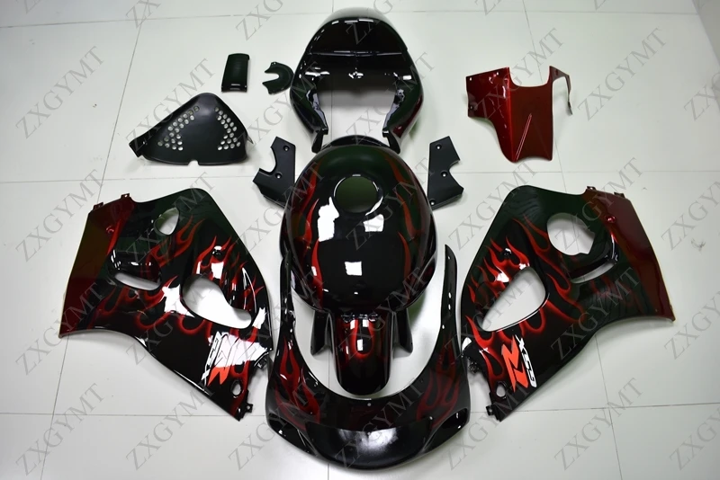 

Fairings GSXR 600 1996 - 2000 Black Red Frame Fairings GSXR 750 98 99 Fairing for Suzuki GSXR750 1999