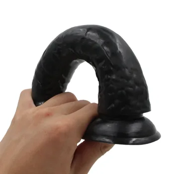 YEMA Big Black Silicone Strap On Dildo Dick Penis & 10 Mode Bullet Vibrator Sex Toys for Women Lesbian Couple Strap ons 3