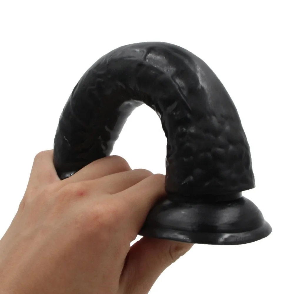 YEMA Big Black Silicone Strap On Dildo Dick Penis & 10 Mode Bullet Vibrator Sex Toys for Women Lesbian Couple Strap ons