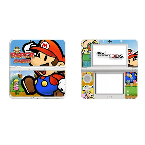 Винил Обложка Наклейка кожи Стикеры для новых 3DS защитные наклейки для новых 3DS винил кожи Стикеры протектор-для Супер Марио - Цвет: N3DS0043