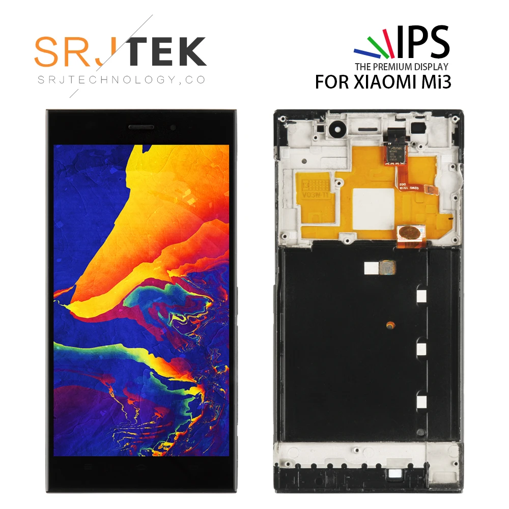 

5 inch For Xiaomi Mi3 Display Tested AAA IPS LCD For XiaoMi Mi3 LCD Display Touch Screen With Frame Digitizer Assembly Mi 3