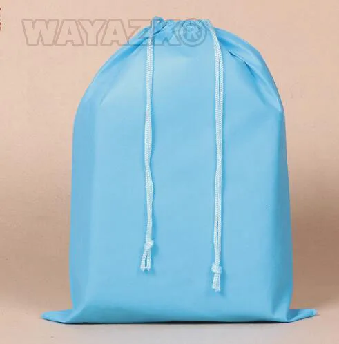 500 шт./лот) Персонализированные нетканые drawstring сумка - Цвет: Небесно-голубой