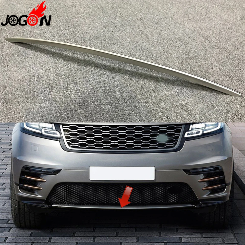 

For Land Rover LR Range Rover Velar 2018 Car Styling Front Bumper Protector Cover Strip Molding Sticker Trim Stainless Steel