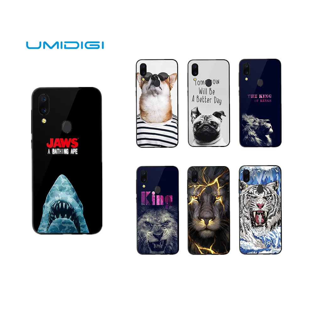 

For UMI Umidigi One Silicon Case 5.99" Ultra Thin Soft TPU Mobile Phone Back Case Cover For UMI Umidigi One Pro- Animal