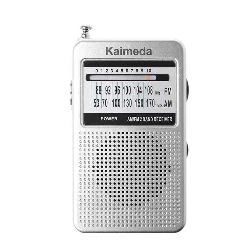 Портативный AM/FM 2 диапазона Цифровой Дисплей карманный радиоприемник с поддержкой стерео режим - Цвет: Sliver