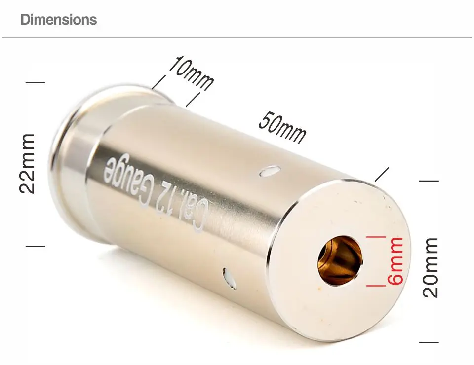 12 gauge 12 ga cartucho laser boresight