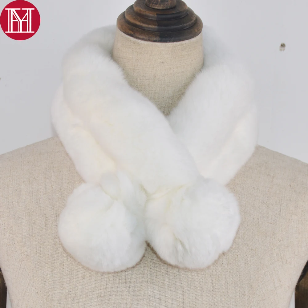 

Hot Sale Girls Rex Rabbit Fur Scarf Autumn Winter Real Natural Rex Rabbit Fur Scarves New Real Genuine Rabbit Fur Ring Shawl