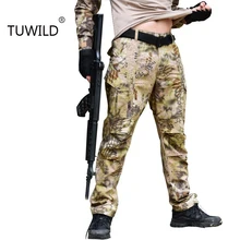 TUWILD уличный Спорт Охота военные тренировочные брюки Поклонники военного стиля поле стрельбы Военная Маскировочная тактические брюки