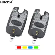 2pcs светодиодный индикатор сигнализации для рыбалки, сигнализатор укуса, регулируемая чувствительность громкости