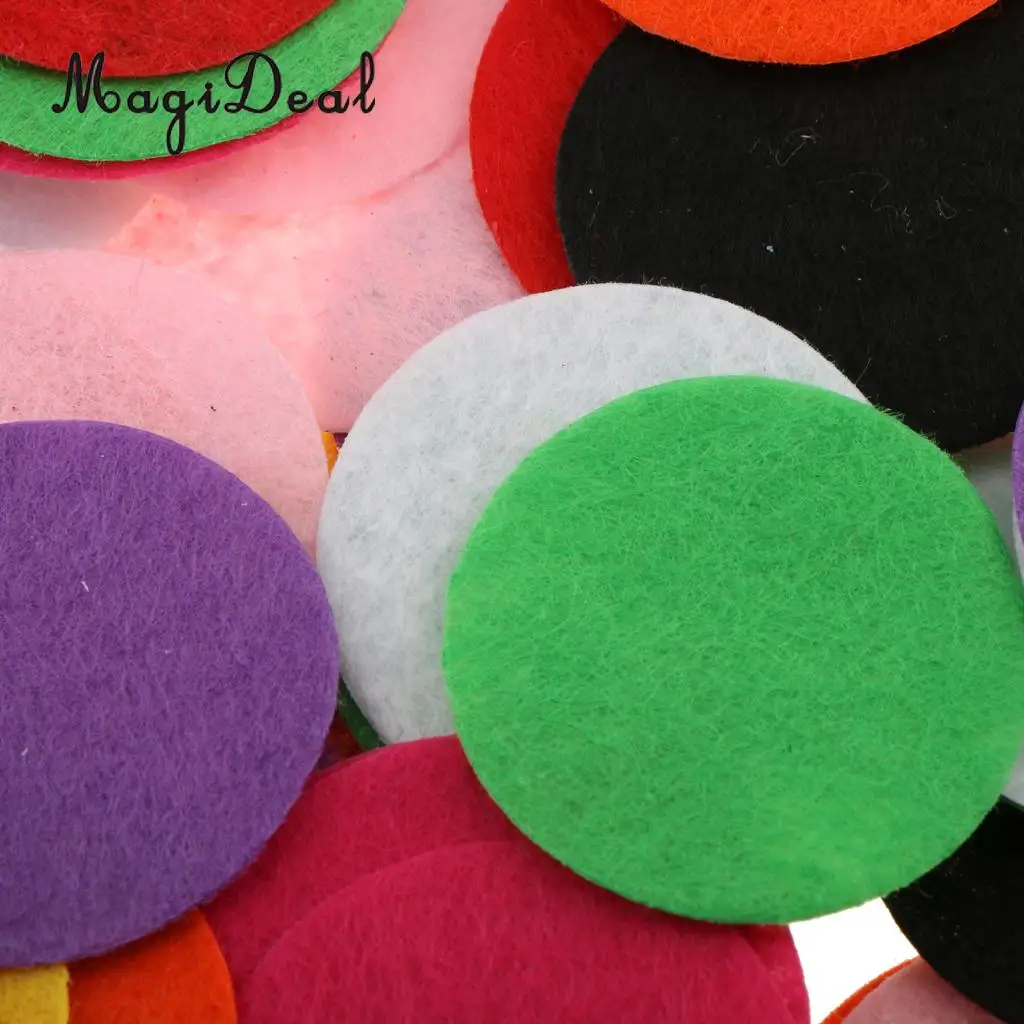 MagiDeal Hot 100Pcs Rainbow Color Round Felt Table Confetti Wedding Scatter DIY for Christmas Birthay Party Home Garden Decor