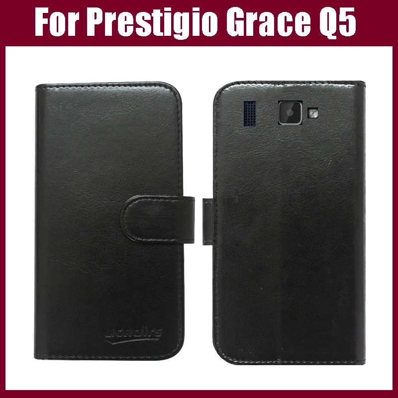 

Hot Sale! Prestigio Grace Q5 Case New Arrival 6 Colors High Quality Flip PU Leather Case for Prestigio Grace Q5 Case Phone Bag