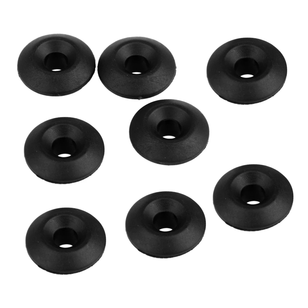 8 Pieces/ Set Black Nylon Mooring Deck Fitting for Kayak Boat Canoe Dinghy Deck Rigging