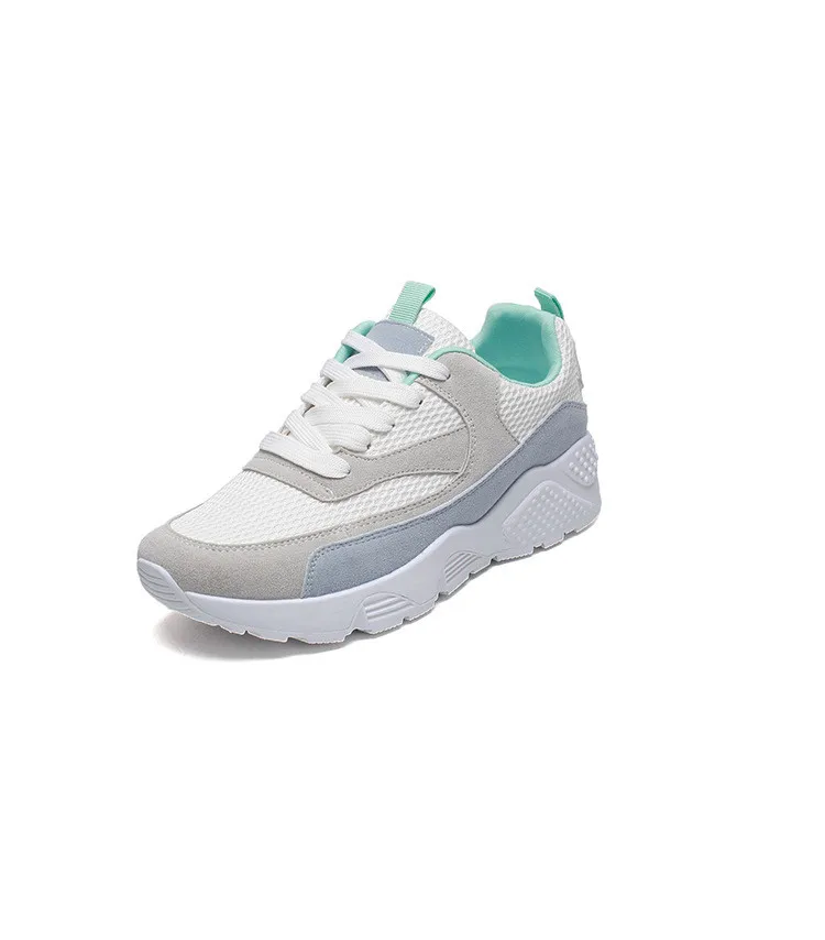 

2019 Spring New Sports New Mesh Low To Help Casual Wild Korean Version Of The Student Breathable Flat Running Shoes Non-slip