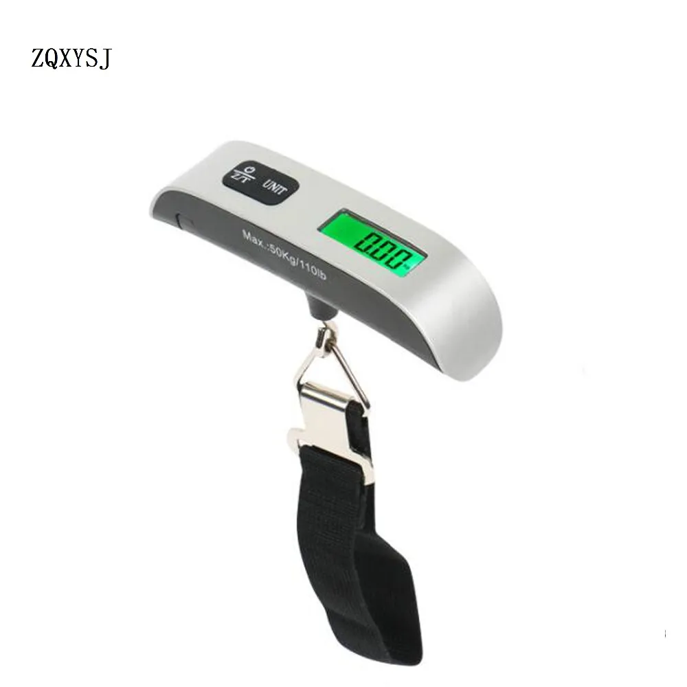 

Digital Luggage Scale Hand Held LCD Electronic Scale Electronic Mini Hanging Scale Thermometer 50kg Capacity Weighing Device