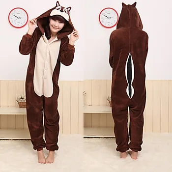 

Brown Tamias Coral Fleece Adult Pajama