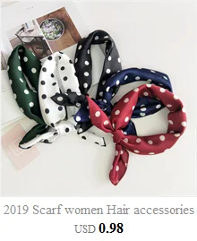 Шарф женский аксессуары для волос модный женский квадратный головной платок Обертывания шарфы платок с принтом шейный шарф