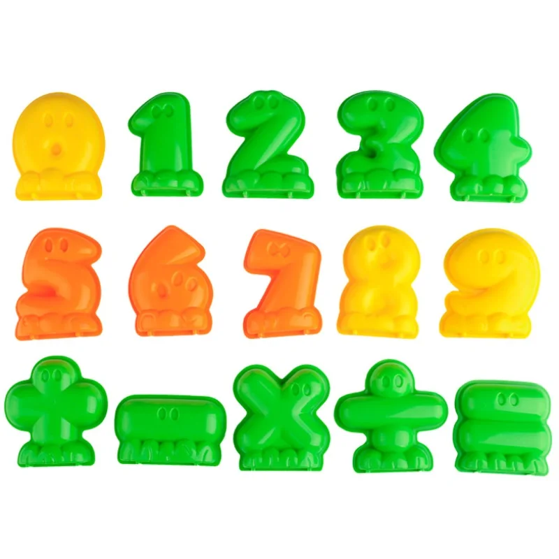 Детский учебный Пластилин моделирование формы глина наборы слизь игрушки 1-10 Математика номер 26 алфавит буквы масса для лепки набор форм