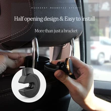 Подставка для мобильного телефона, планшета, автомобильный держатель на заднее сиденье для мини Ipad, кронштейн для телефона, многофункциональный автомобильный крючок, вращающееся магнитное крепление