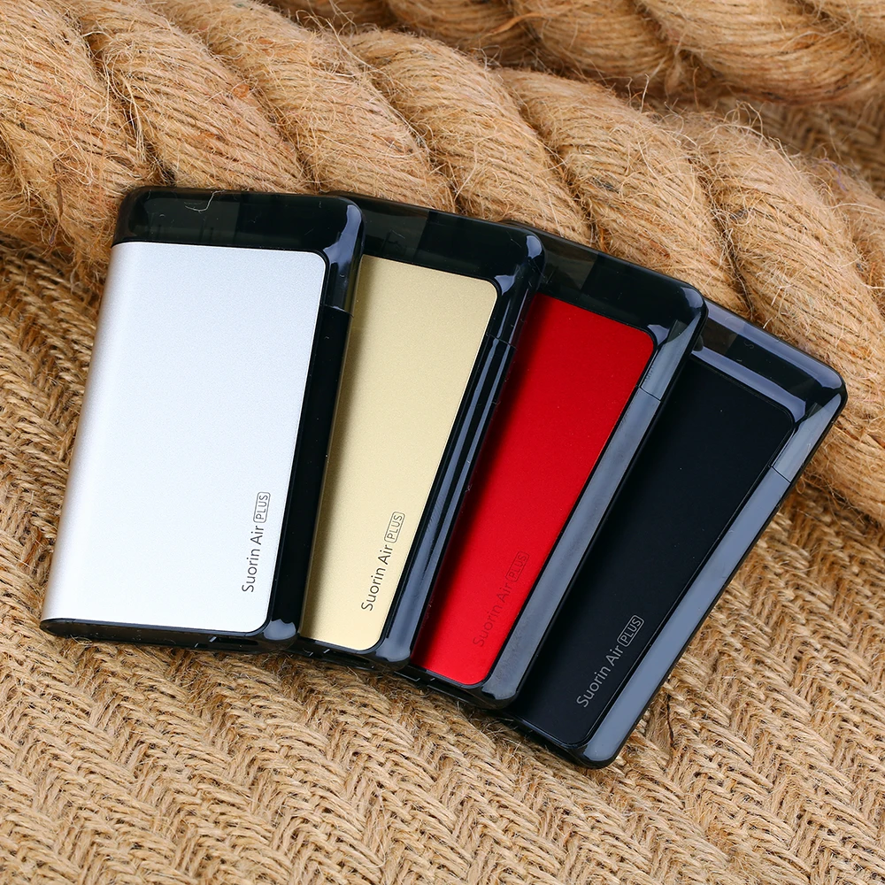 Новый Suorin Air Plus Pod Vape Kit 930 мАч с пятиуровневым светодиодный и масляный дефлектор