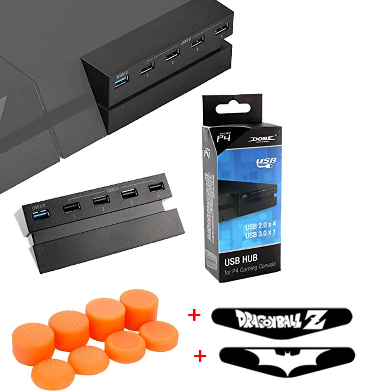 High Speed 5 Ports USB HUB Extender Adapter for Playstation 4 PS4