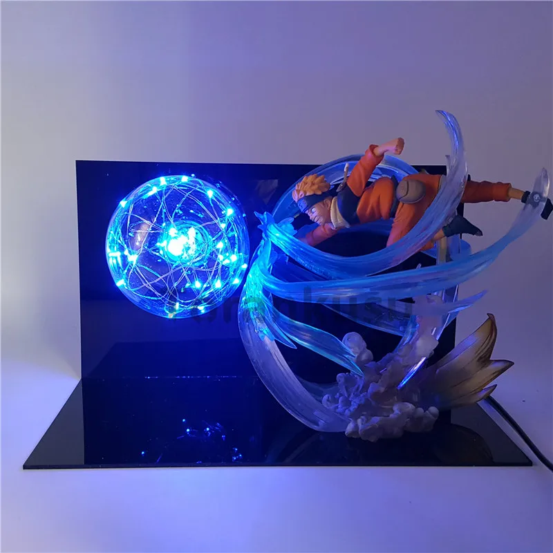 Наруто Rasengan светодиодный светильник Фигурка Игрушка Аниме Наруто Shippuden фигурка сасуке Узумаки Наруто игрушки подарок