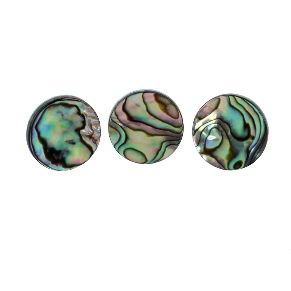 3 шт. трубный клапан палец клавиши кнопки вставки белый корпус/красочный Abalone кулон в форме ракушки Запчасти Аксессуары - Цвет: Зеленый