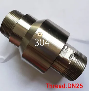 

DN25 1 inch screw thread 360 Tower crane spray rotating joint stainless steel Universal swivel coupling ss304 dedusting cardan