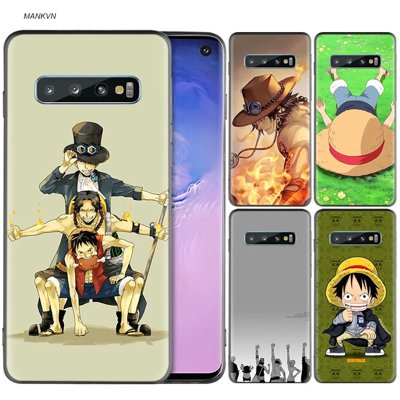 

One Piece Black Silicone Case for Samsung Galaxy M20 S10e S10 S9 M10 S8 Plus 5G S7 S6 Edge Cover Coque