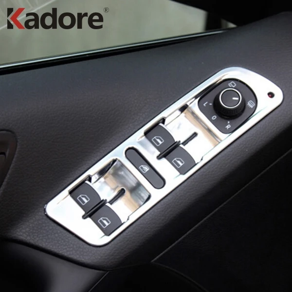 

For Volkswagen Tiguan 2012 2013 2014 2015 Auto Interior Door Armrest Panel Window Lift Button Cover Trim Interior Accessories