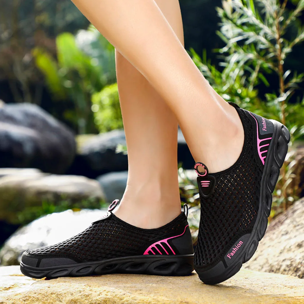 YOUYEDIAN Для женщин кроссовки на плоской подошве; однотонные дышащие пара из сетчатого материала со шнуровкой Повседневное обуви дышащие Туфли-кроссовки Женская обувь# G3