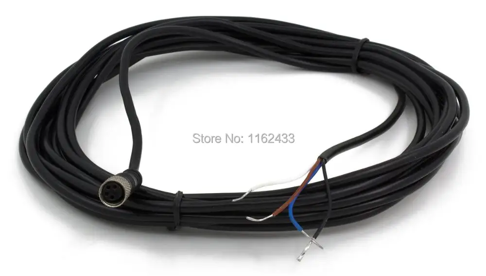 

FSC8-FS-4 M8 5m PVC cable sensor connector 4 pins straight female head for M8 NPN PNP NO+NC proximity sensor switch