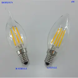 Высокого качества E14 110 В/220 В 4 Вт светодиодные лампы накаливания led светодиодные лампы лампада De LED лампада LED светодиодные фонари для дома