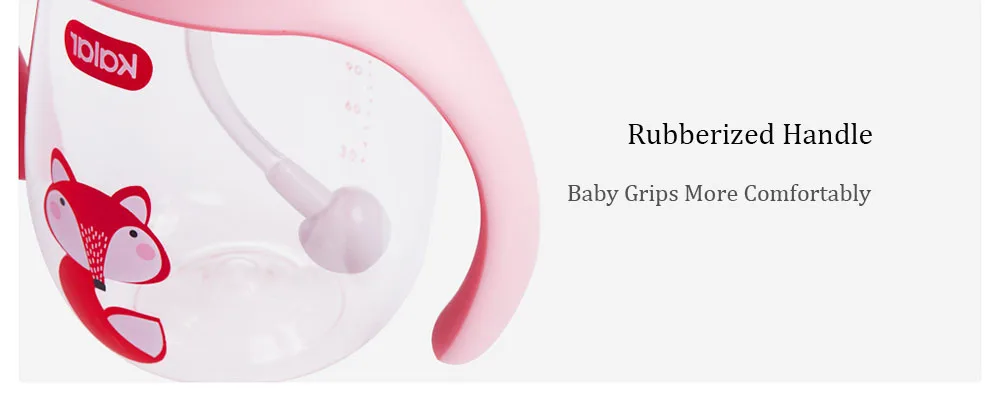Xiaomi Kalar Cute Kids Water Bottle BPA Free Triatan With Straw Children Training Cup My Drink Bottles With Handle Sport Kettle (15)