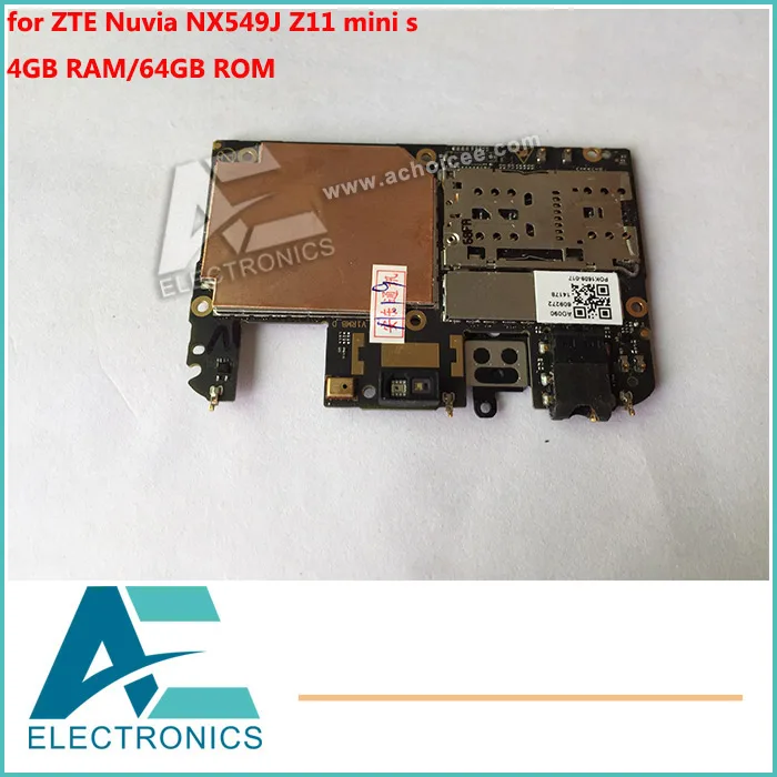 

Motherboard for ZTE Nuvia NX549J Z11 mini s Mainboard 4GB RAM 64GB ROM Logic Board Circuits Antenna
