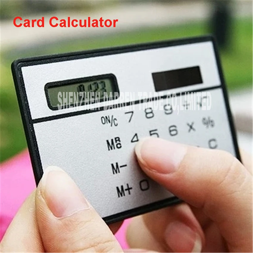 100pcs Slim Solar Calculator Pocket Of A Good Credit Card Market News