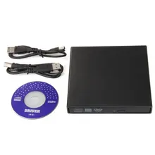 USB Drive External burner for 12.7mm CD VCD DVD RW RAM Laptop Black
