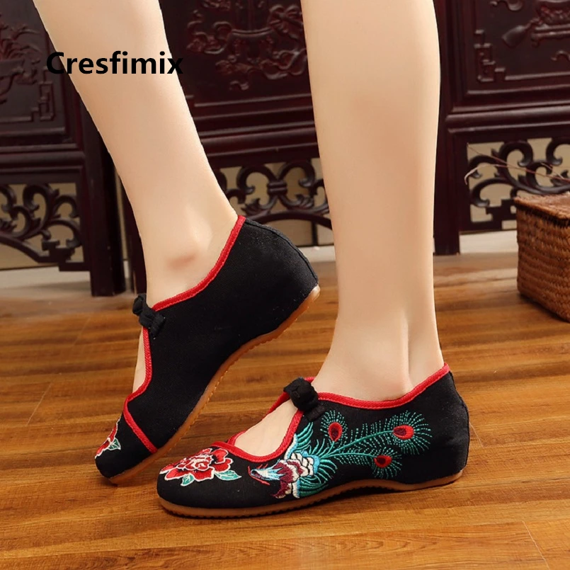 Cresfimix zapatos de mujer женская традиционная Тканевая обувь в стиле ретро китайском