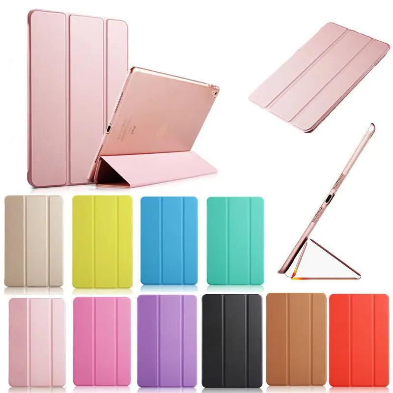 Comprar Para el nuevo iPad 2017 Pro 10,5 pulgadas caso Ultra Slim Smart Case 3 soporte plegable Auto Sleep Wake Back para Apple iPad Pro 12,9