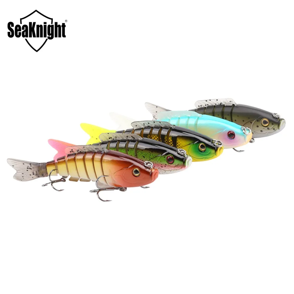  SK001 Fishing Lure 7 Section Swimming Bait 80mm 19g 5 PC/lot At Retail Fishing Lure Life-like Multi