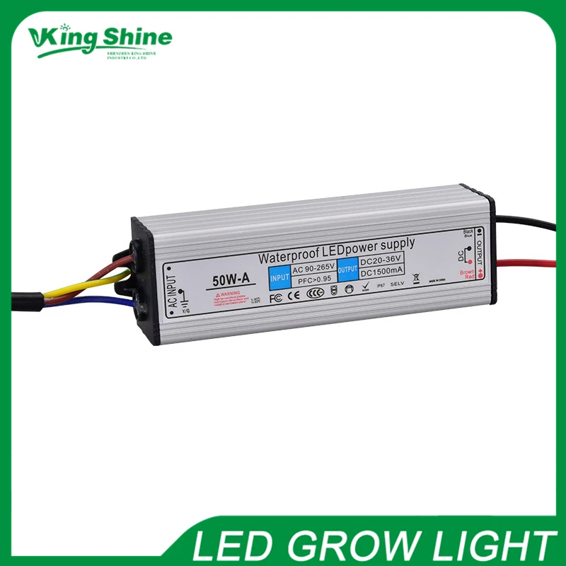 

50w led flood light driver constant current Waterproof IP67 Power supply Output 1.50A DC20-36V