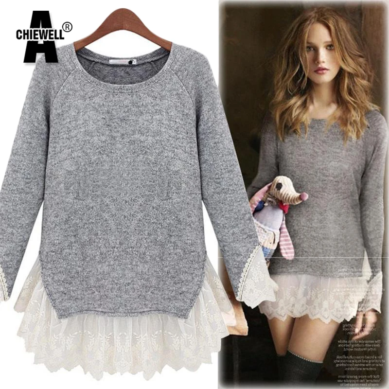 2017 Spring Autumn Simple Warm Bandages Bottoming Sweaters Women Sweater Long Sleeved Sweater Round Collar
