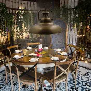 

New Industrial Retro Style Art Pendant Light Brown Edison Light Bulb American Village Lamps Hanging Lamps luminaries